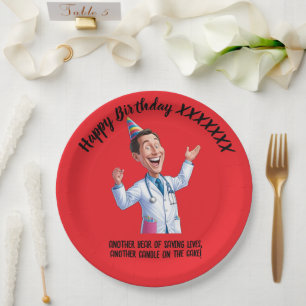 FUN SMILE DOCTOR birthday antistress party Paper Plates
