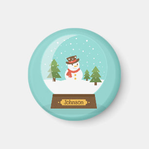 FUN!  Snowman Magnet - Personalized -Add Name