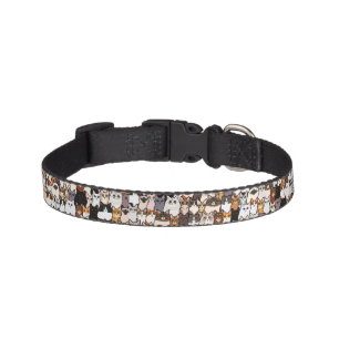 Fun So Many Cats and Kittens Collage pattern Pet Collar
