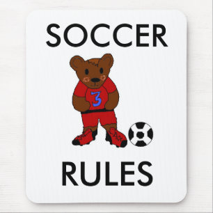 Fun Soccer Rules Mouse Pad