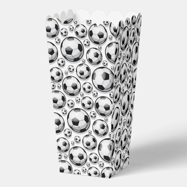 Fun Soccer sports ball tiled pattern  Favor Boxes (Front)