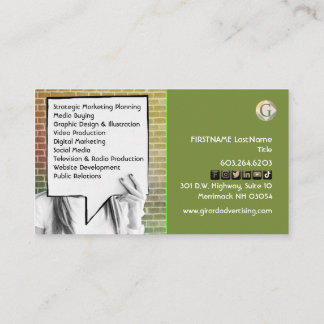 Fun Social Media Marketing Business Card