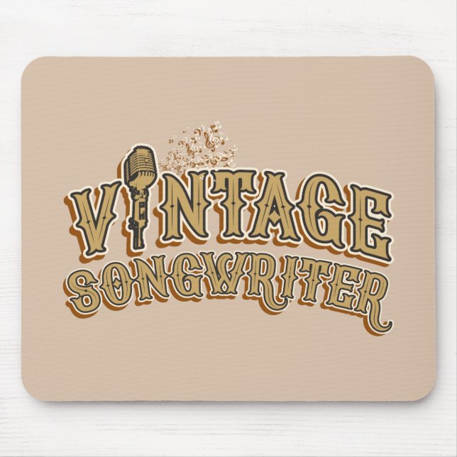 Fun Songwriter Lyricist Novelty Typography Mouse Pad (Front)
