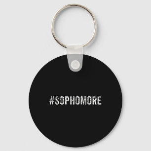 Fun Sophomore Tenth Grade Byck To School Gift Keychain