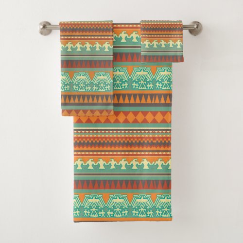 Fun Southwestern pattern towel set number nine