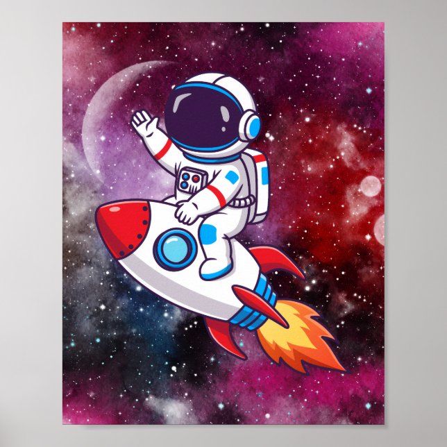 Fun Space Adventure Wall Art (Front)