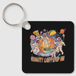 Fun Space Food Adventure Design Cosmic Food Keychain