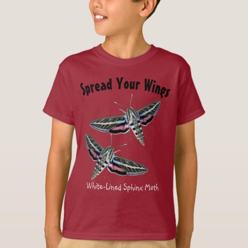 Fun Sphinx Moth Insect Photo Front Template T_Shirt