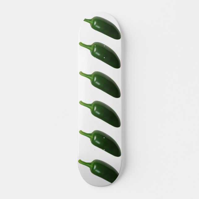 Fun & Spicy Jalapeno Pepper Skateboard (Front)