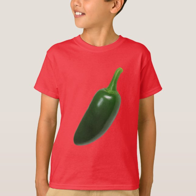 Fun & Spicy Jalapeno Pepper T-Shirt (Front)