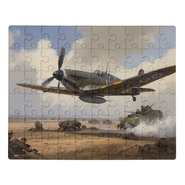 Fun Spitfire WW2  Jigsaw Puzzle (Puzzle Horizontal)