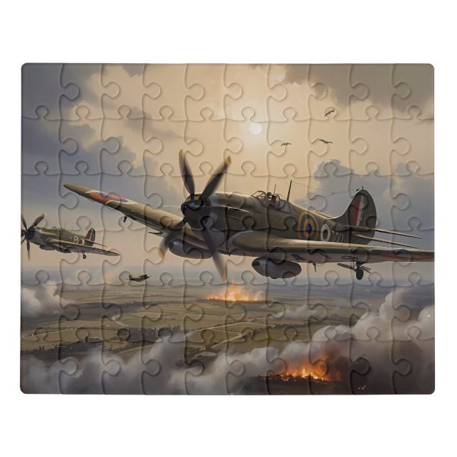 Fun Spitfire WW2  Jigsaw Puzzle (Puzzle Horizontal)