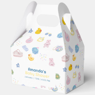 Fun Splish Splash Rubber Duck Bath Baby Shower  Favor Boxes