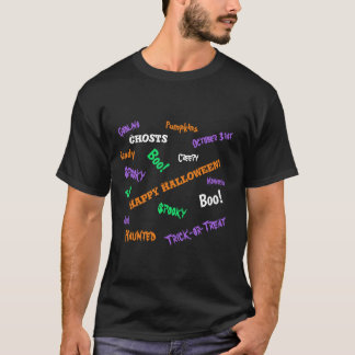 Fun, Spooky Customizable Happy Halloween T-Shirt