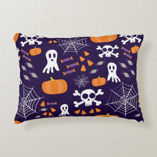 Fun Spooky Halloween Characters Accent Pillow
