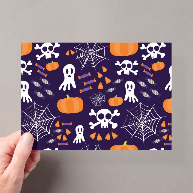 Fun Spooky Halloween Characters Acrylic Invitations (Insitu (Handheld))