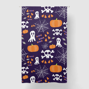 Fun Spooky Halloween Characters Blackout Curtains