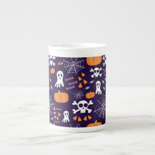 Fun Spooky Halloween Characters Bone China Mug