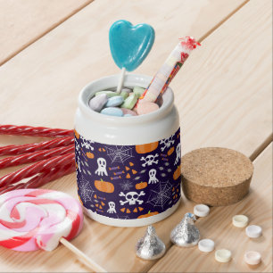 Fun Spooky Halloween Characters Candy Jar