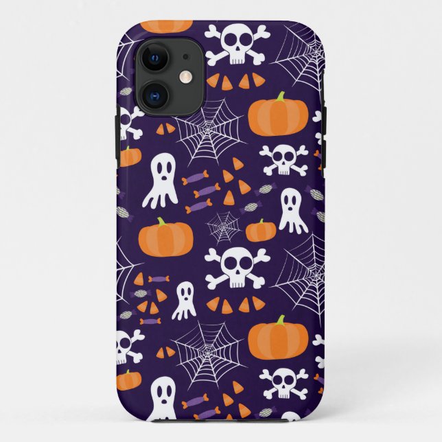 Fun Spooky Halloween Characters Case-Mate iPhone Case (Back)