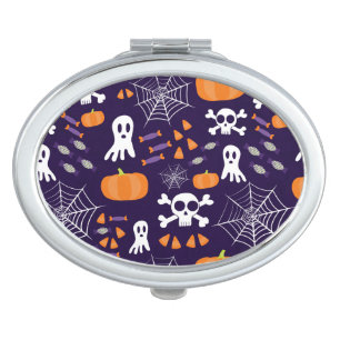 Fun Spooky Halloween Characters Compact Mirror