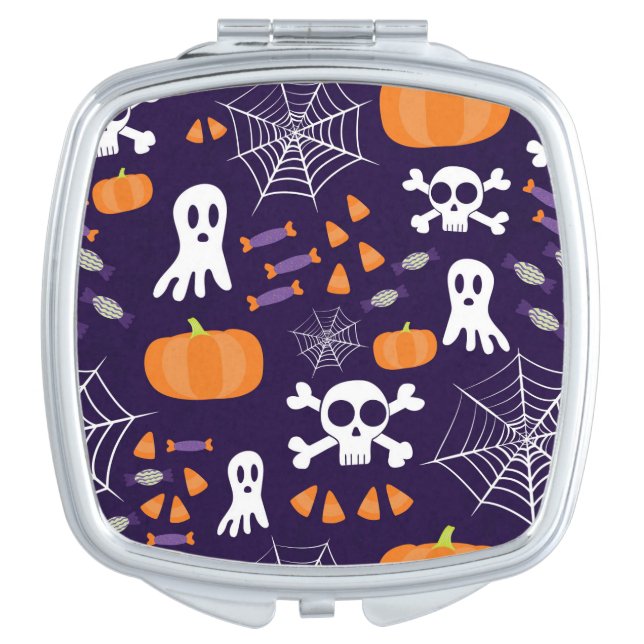 Fun Spooky Halloween Characters Compact Mirror (Front)