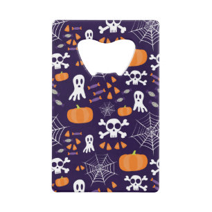 Fun Spooky Halloween Characters Credit Card Bottle Opener