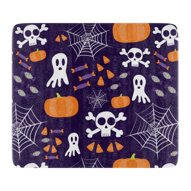 Fun Spooky Halloween Characters Cutting Board (Front)