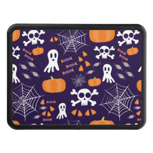 Fun Spooky Halloween Characters Hitch Cover