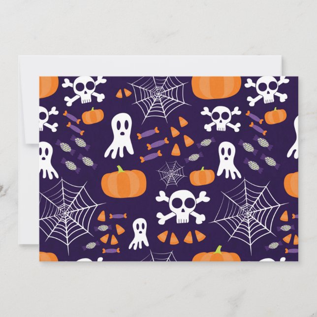 Fun Spooky Halloween Characters Invitation (Front)