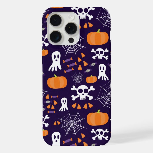 Fun Spooky Halloween Characters Iphone Case (Back)