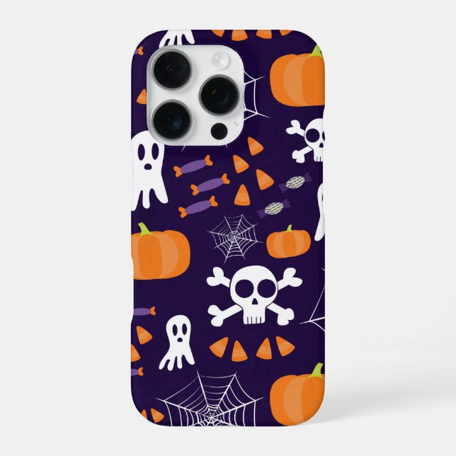 Fun Spooky Halloween Characters Iphone Case (Back)