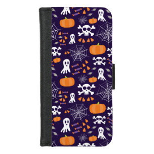 Fun Spooky Halloween Characters iPhone 8/7 Wallet Case