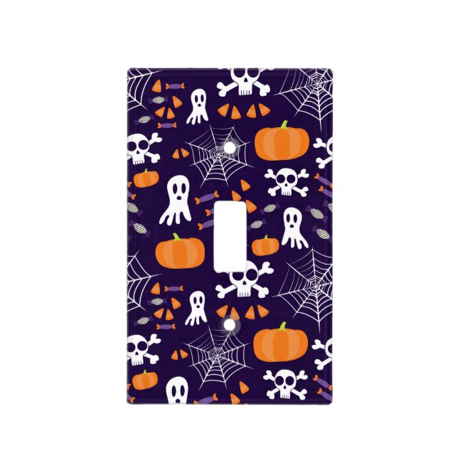 Fun Spooky Halloween Characters Light Switch Cover (Front)