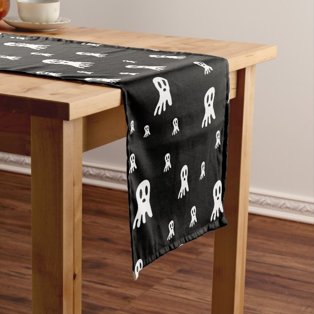 Fun Spooky Halloween Characters Long Table Runner (In Situ)