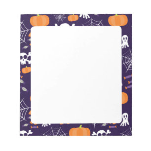 Fun Spooky Halloween Characters Notepad