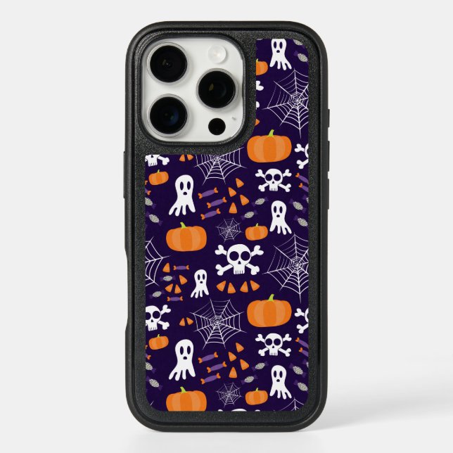 Fun Spooky Halloween Characters Otterbox iPhone Case (Back)