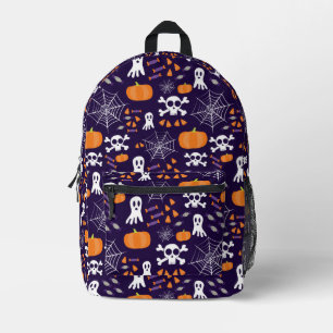 Fun Spooky Halloween Characters Printed Backpack