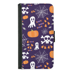 Fun Spooky Halloween Characters Samsung Galaxy S5 Wallet Case