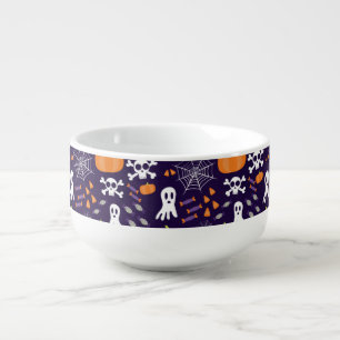 Fun Spooky Halloween Characters Soup Mug