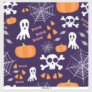 Fun Spooky Halloween Characters Sticker