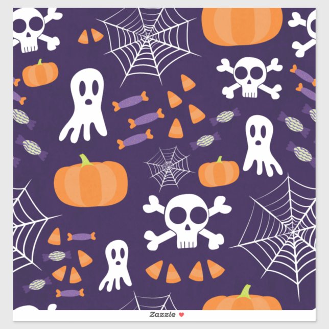 Fun Spooky Halloween Characters Sticker (Sheet)