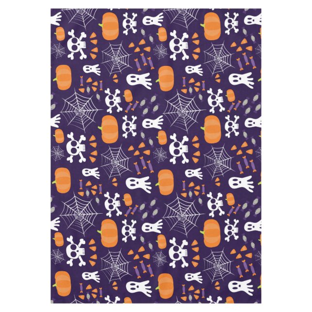 Fun Spooky Halloween Characters Tablecloth (Front)