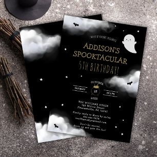 Fun Spooky Halloween Kids Birthday Party Invitation