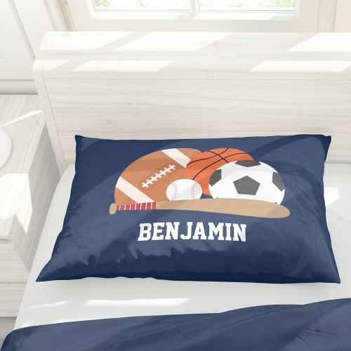 Fun Sport Fan Personalized Pillow Case