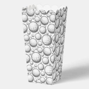 Fun sports golf ball tiled pattern  favor boxes