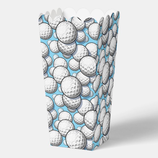 Fun sports golf ball tiled pattern  favor boxes (Front)