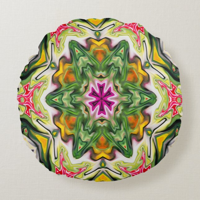 Fun Spring Garden...... Round Pillow (Front)