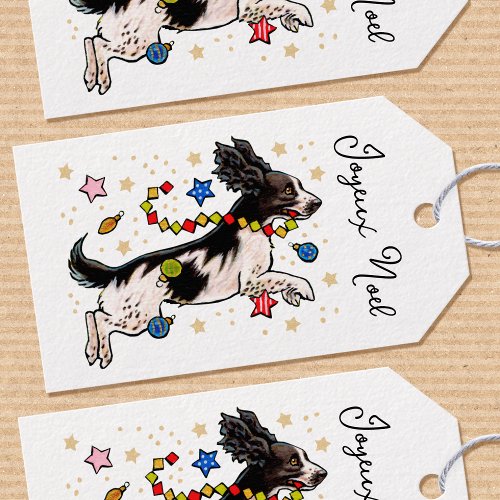 Fun Springer Spaniel Dog Christmas Custom Name Gift Tags