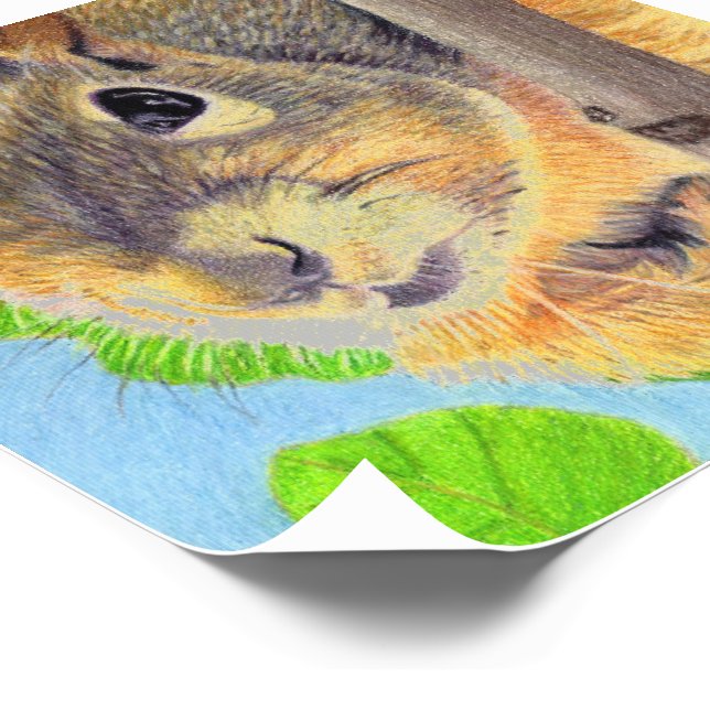 Fun Squirrel in Tree Temporary Tattoos (Angled)